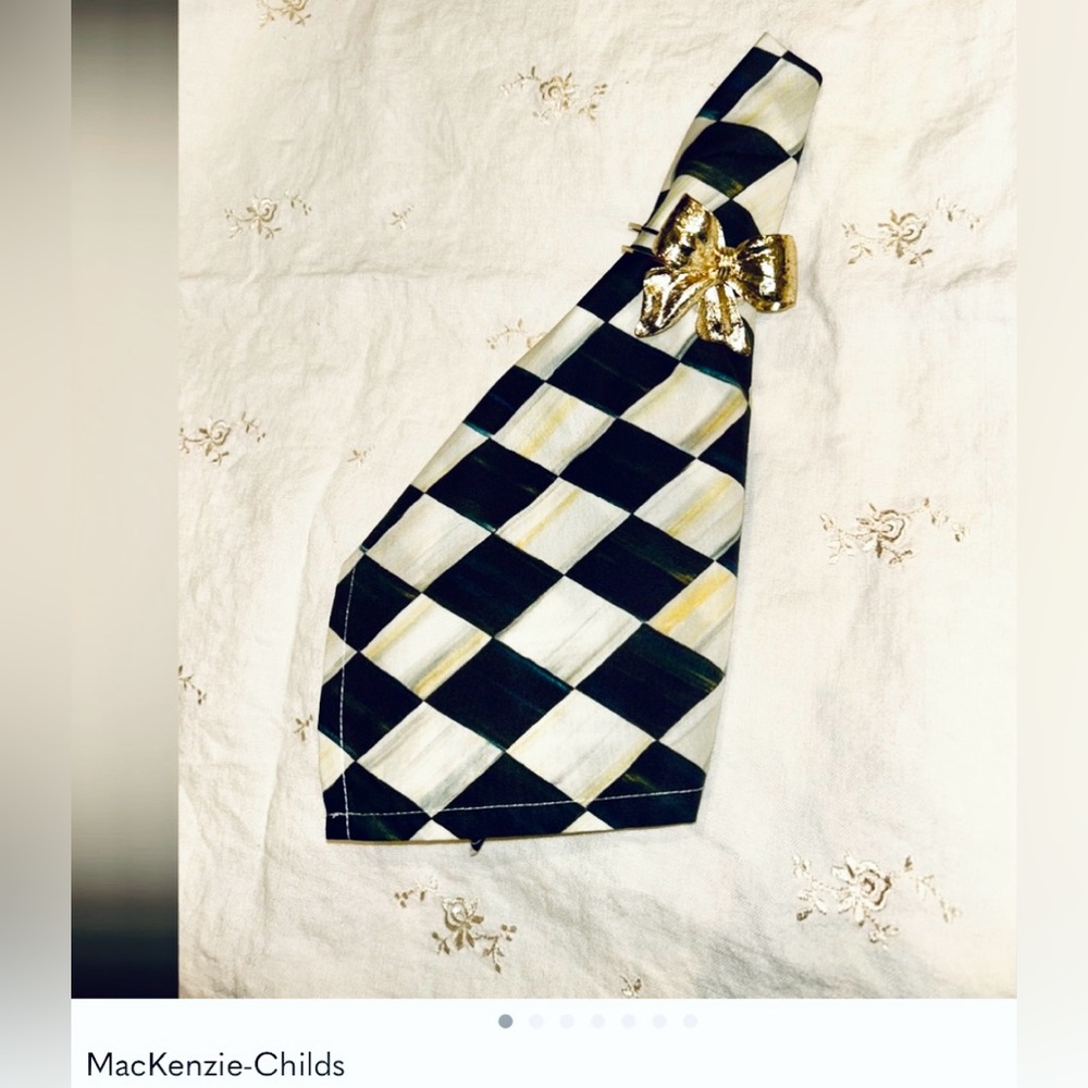 MaCkenzie-Childs Courtly Check Harlequin Napkin 20”x20” NEW IN PKG {1} Napkin